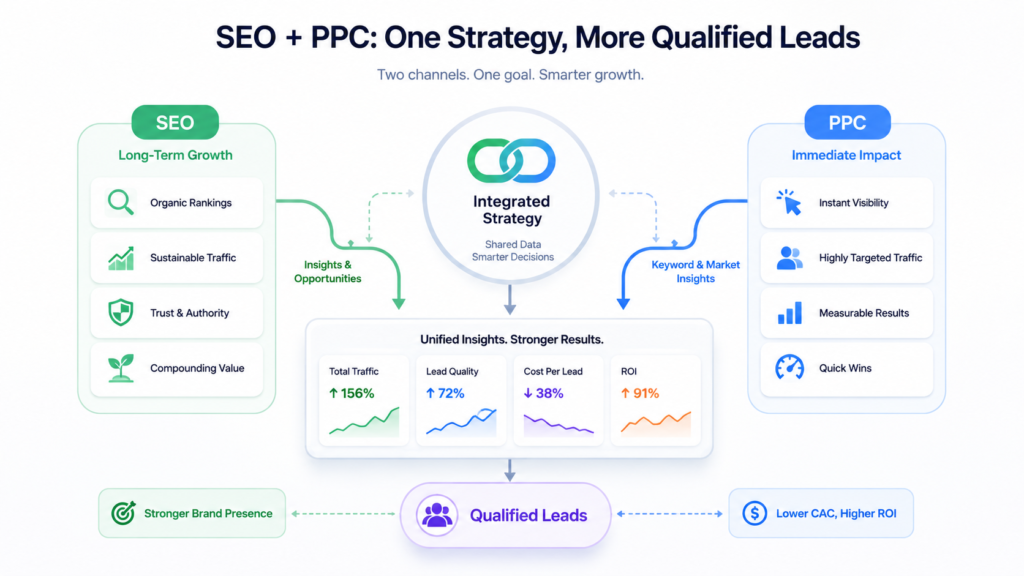 SEO and PPC Marketing: An Integrated Strategy for Generating Qualified Leads
